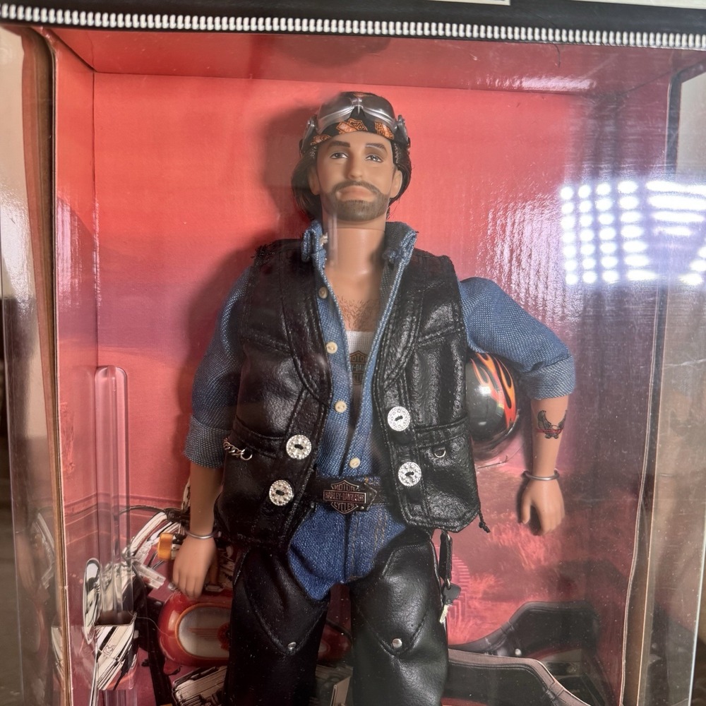 Harley Davidson Barbie & Ken Collector Edition Dolls NRFB Mattel Set - Picture 5 of 6